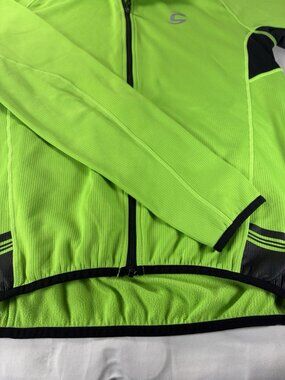 Specialized Therminal Cycling Jersey Long Sleeve Lime Green Mens Medium Bike